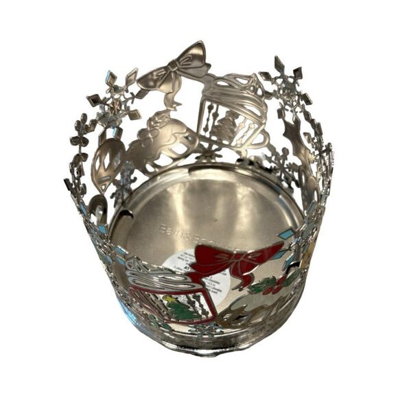 Holiday Tea Party 3 Wick Candle Holder - Picture 3 of 3